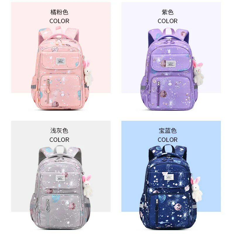 2024 Kids Backpack Cute Cartoon Primary Schoolbag Waterproof Teenages Backpack Boys Girls Orthopedic bookbag Mochila Infantile