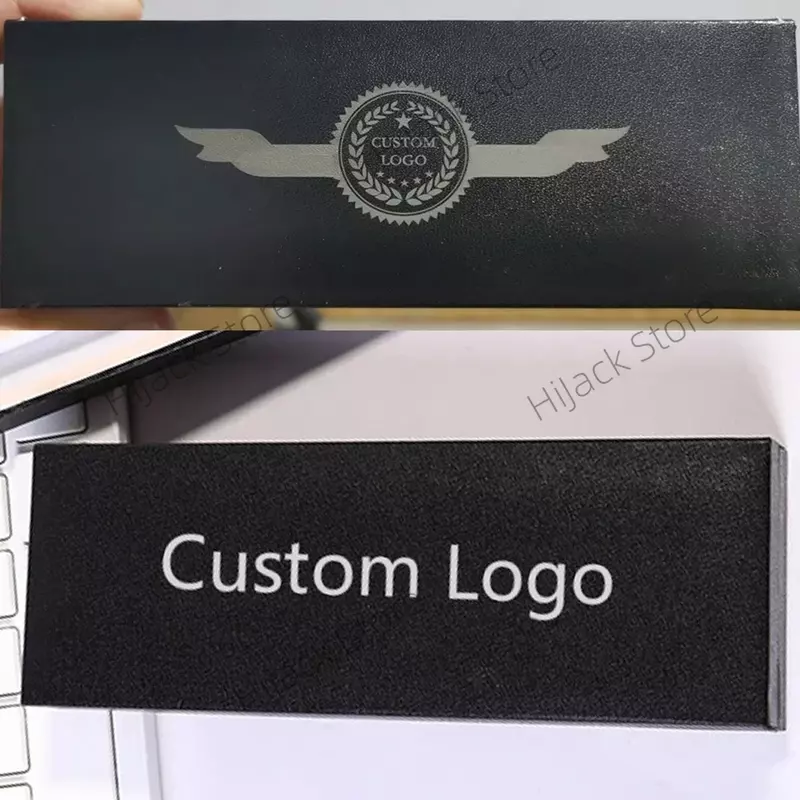 Set di scatole regalo pubblicità aziendale penna neutra LOGO personalizzato penna firma in metallo per ufficio cancelleria per studenti nome inciso all'ingrosso