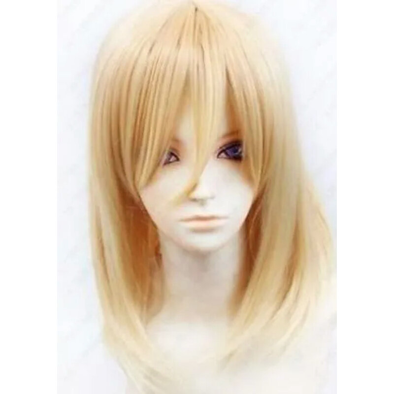 Mode 55cm synthetische Frauen lange blonde Cosplay Haar Perücken