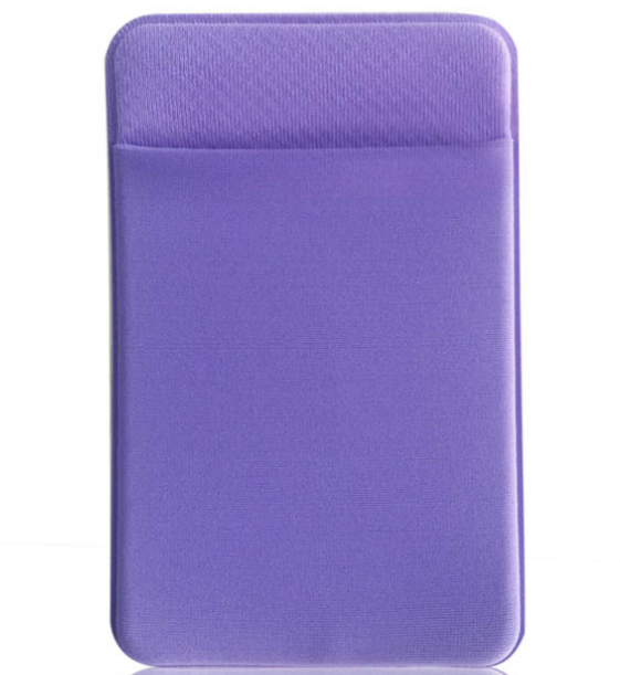 2019 moda elastyczna Lycra Adhesive telefon komórkowy ID posiadacz karty kredytowej kobiety naklejka kieszonkowy portfel etui etui na karty # C