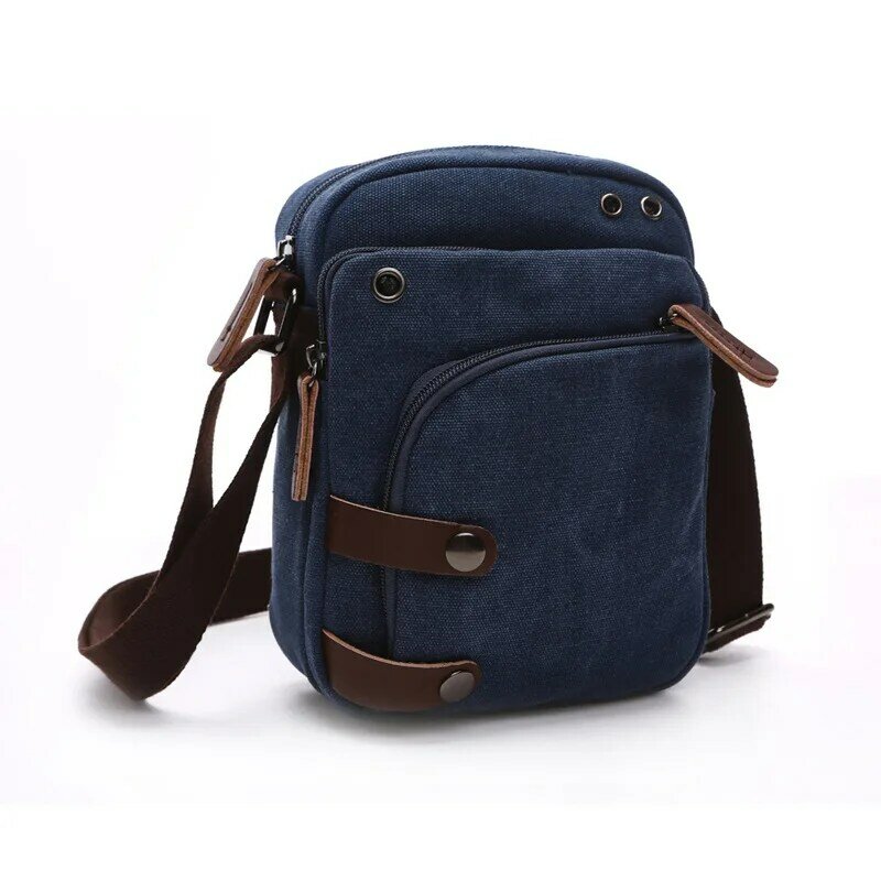 2023 Fashion High Quality Canvas Portable One Shoulder Crossbody Backpack Business Travel Small Chest Bag Casual Solid Color New