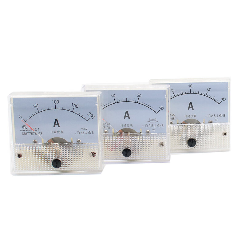 85C1 DC Analog Panel Voltmeter Ammeter Amp Volt Meter Gauge 1A 5A 10A 20A 30A 50A 75A 100A 150A 200A 250A 300A 400A 500A