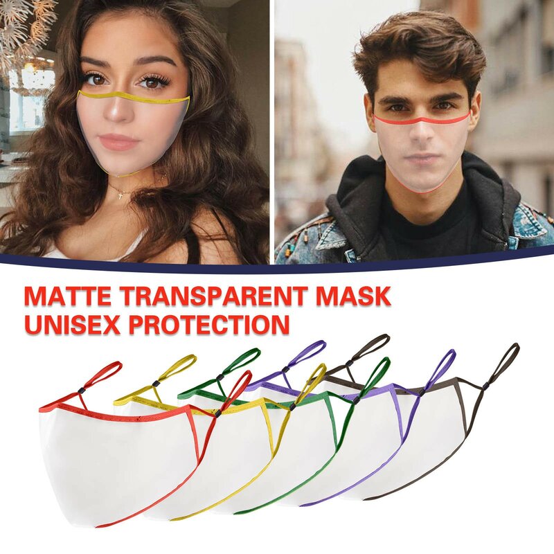 Adult Transparent And Visible Matte Fashion Mask Neutral Sexy Three-Dimensional Breathable маска Long-Wearing Comfortable Mask