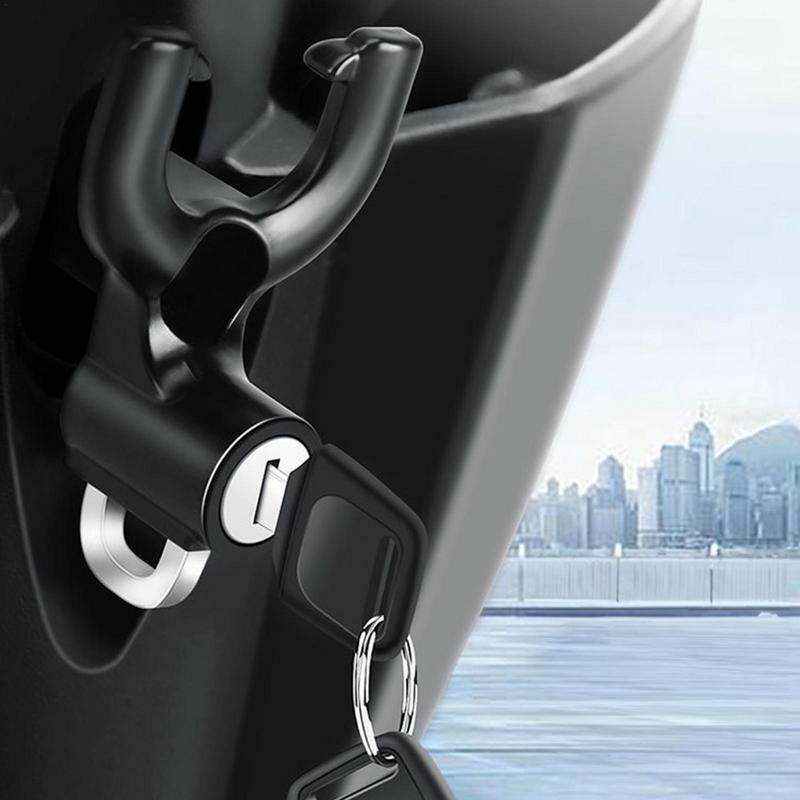 Kunci helm motor universal, keamanan portabel Anti Maling kunci helm tetap dengan kait gantung keselamatan sepeda motor