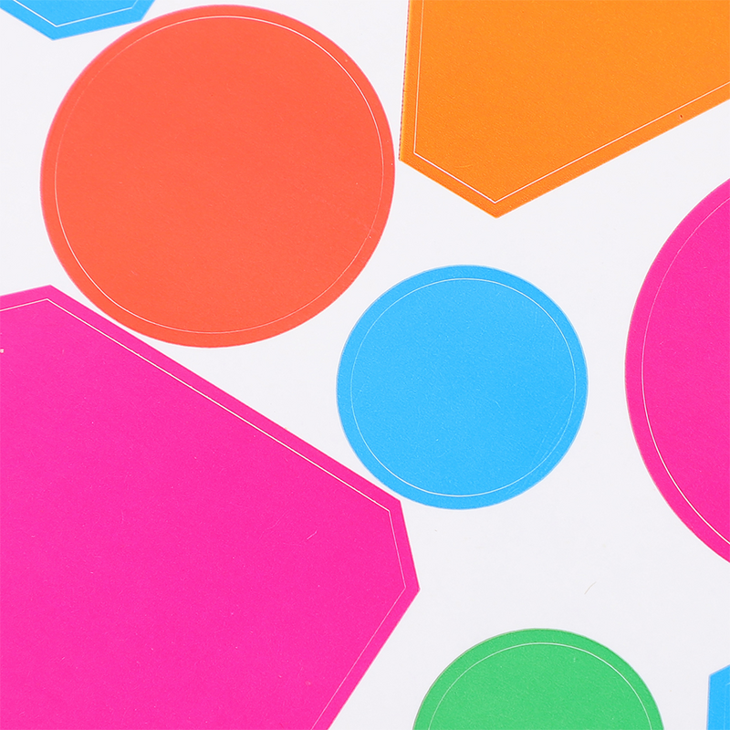 10 Vellen Kleur Zelfklevende Stickers Voor Kinderen Kleuterleidster Multifunctioneel School Decoratief Klein Onregelmatig Gecoat Papier