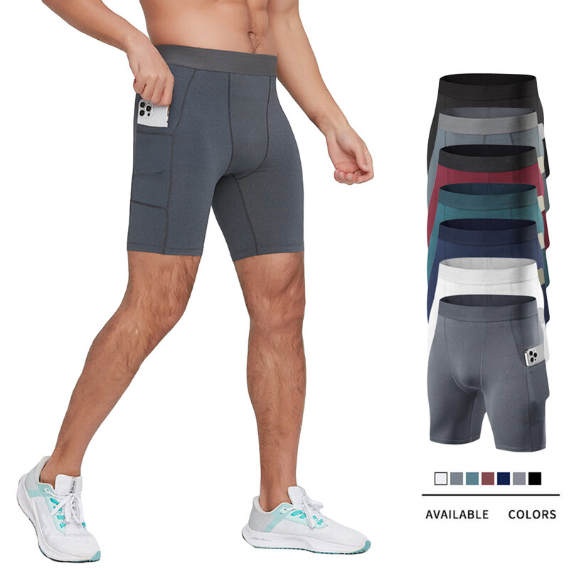 Heren Zomer Casual Hardloopshorts Effen Kleur Elastische Band Shorts Voor Gym Yoga Buitensporten Voor S-2XL