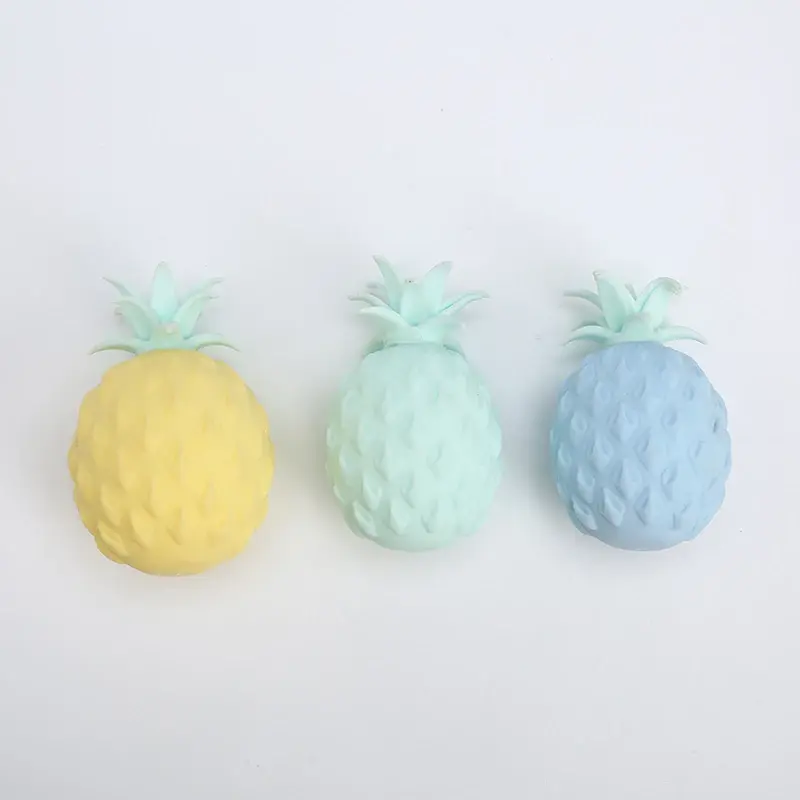 Divertente decompressione sfiato ananas spremere palla regalo Squishy spremere antistress agitarsi giocattoli sensoriali simulazione frutta cibo