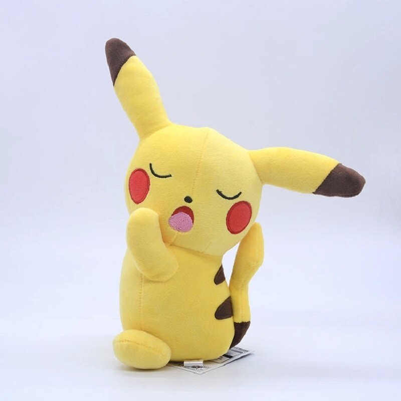 Pokemon 20-25cm Anime Figure Pikachu Sleeping Cute Scream New Plush Dolls Pet Stuffed Model Pendant Toy Children Christmas Gifts