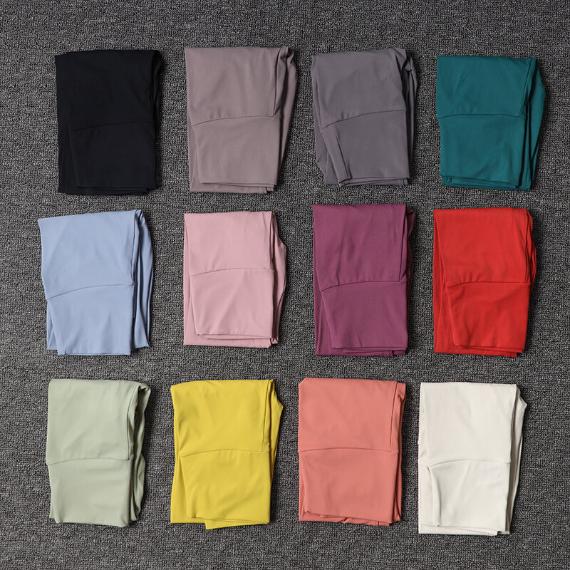 SOISOU-mallas de nailon para mujer, pantalones de mujer, pantalones largos de cintura alta, con realce de cadera, 2 tipos