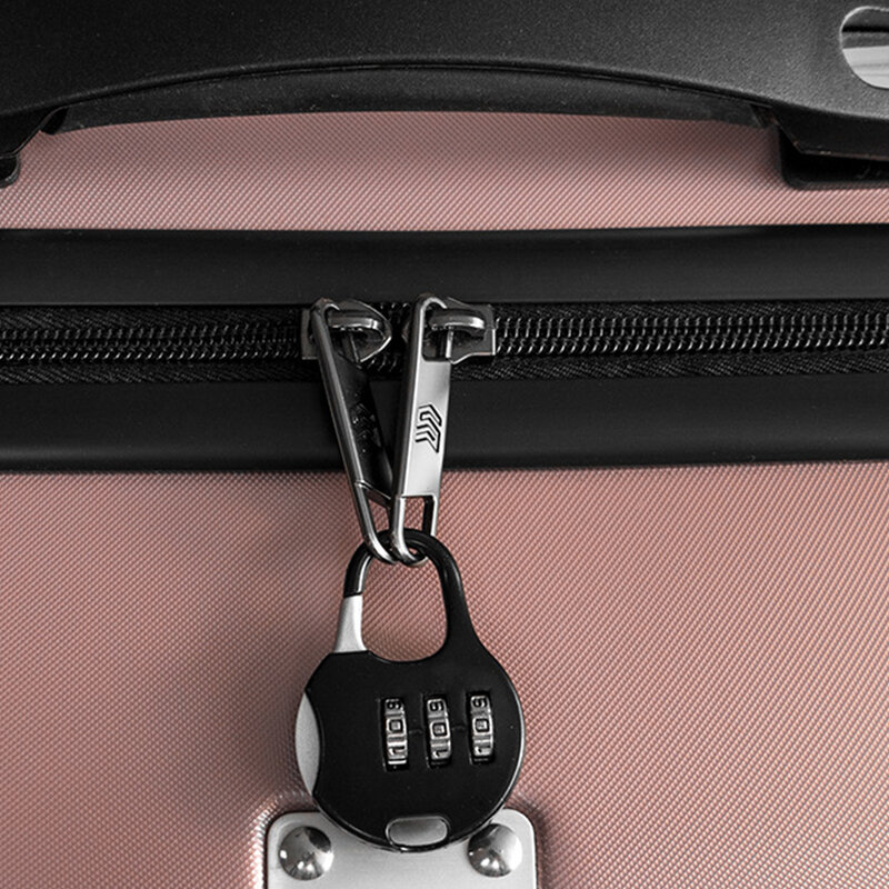 Combinazione di codici a 3 cifre blocco Password portatile da viaggio Mini zinco custodia per il trasporto di bagagli serratura di sicurezza strumento per lucchetto con serratura a zaino