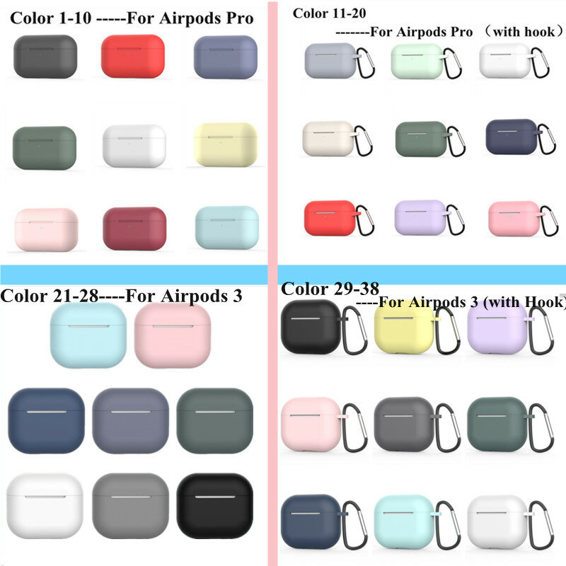 2024 New Silicone Cover Case For Apple Airpods Pro 3 Sticker Skin Bluetooth Earphone Cases Air Pods Pro Protective Accessories