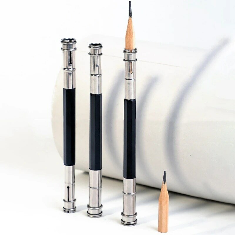 Supporto per Extender per matita da 10 pezzi dispositivo di accoppiamento per strumento di allungamento della matita regolabile per la scrittura artistica della scuola