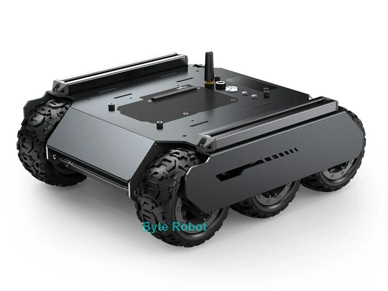 6WD Mobile Robot Car flessibile ed espandibile 6x4 fuoristrada UGV con guide di estensione e ESP32 Slave Computer programmabile RC Tank
