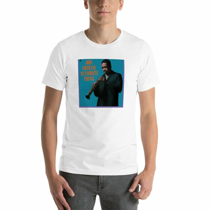 John Coltrane-Camiseta de manga curta masculina, minhas coisas favoritas, roupas vintage para menino, engraçadas