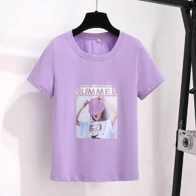 Shorts e camiseta casual de duas peças para mulheres, estilo menina, moda jovem verão, roupas novas, 2024