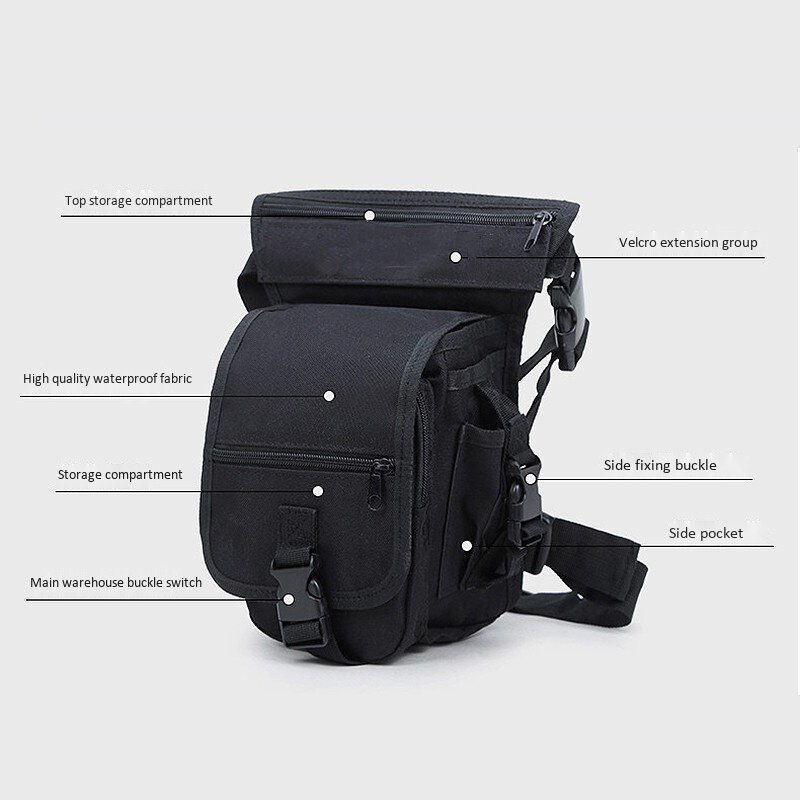 Нейлоновая Мужская многофункциональная сумка для ног, универсальная велосипедная сумка для активного отдыха, альпинизма, рыбалки