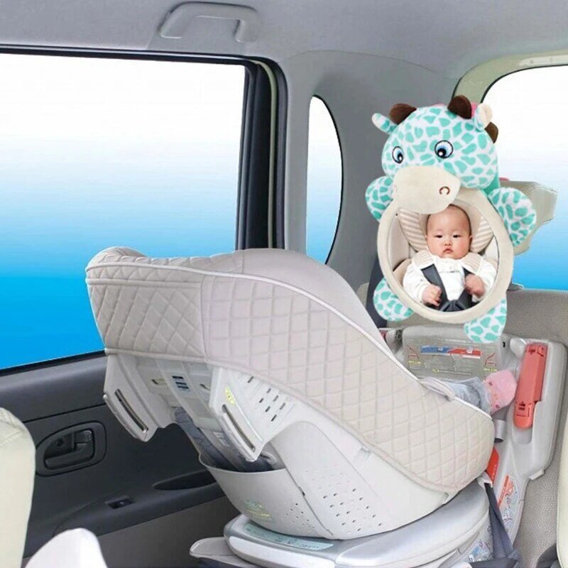 Lindo espejo retrovisor para bebé para asiento, vista interior, seguridad trasera para niño Inf