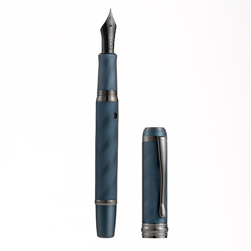 Ручка перьевая Hongdian N10, металлическая ажурная ручка с чернилами, натуральный каучук, школьные и офисные принадлежности, подарок для студентов