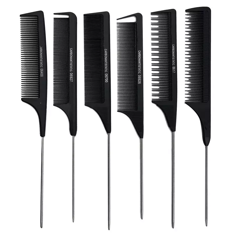 Профессиональная расческа для парикмахерской, расческа из нержавеющей стали с шипами, инструмент для укладки волос