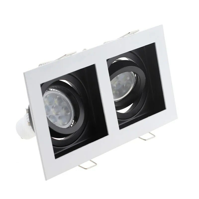 إضاءة ساقطة LED مثبتة على راحة ، استبدال إضاءة ساقطة ، أبيض وأسود ، الأكثر مبيعًا ، GU10