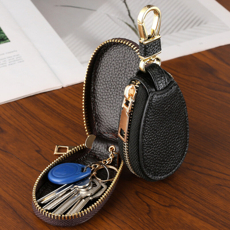 Schlüssel Brieftaschen Frauen Paare Reiß verschluss Tür Schlüssel Lagerung Mini tragbare Multifunktion einfache solide Schutz klassische Unisex Pu