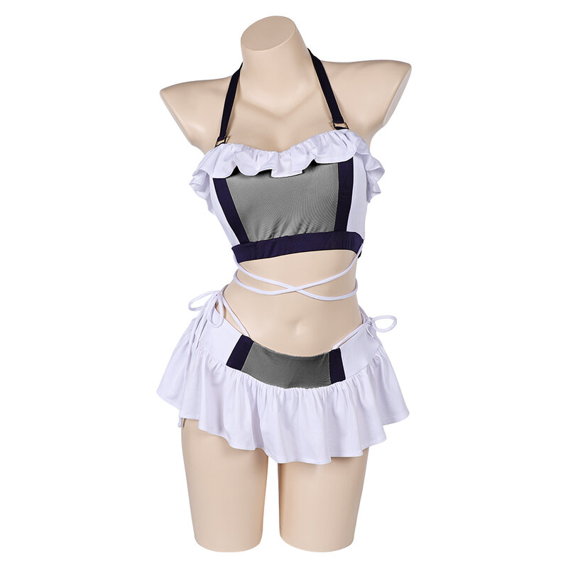 Final Cos Fantasy Aerith Tifa Yuffie Cosplay Swimsuit Bikinis Swimwear Costume Women Adult Outfits Halloween Party Disguise Suit