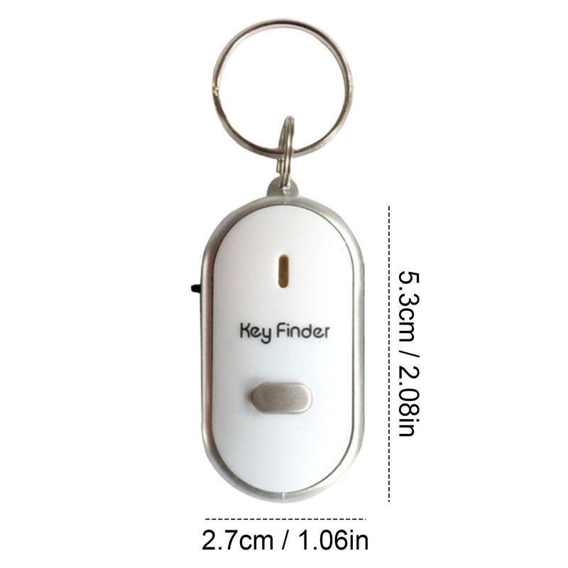 Controle remoto Key Finder com indicador LED e lanterna LED, Anti Alarme Perdido, portátil Whistle Key Finder