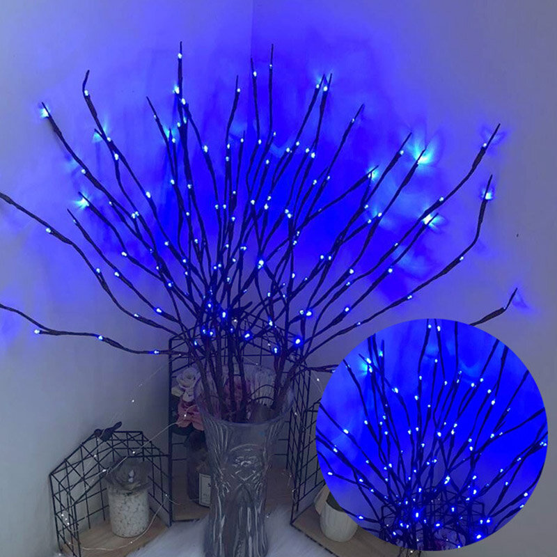 DIY Artificial Branch Lamp 73cm, 20 Lamp Beads, Battery Powered Wedding Decoration, Christmas Indoor Table Decoration