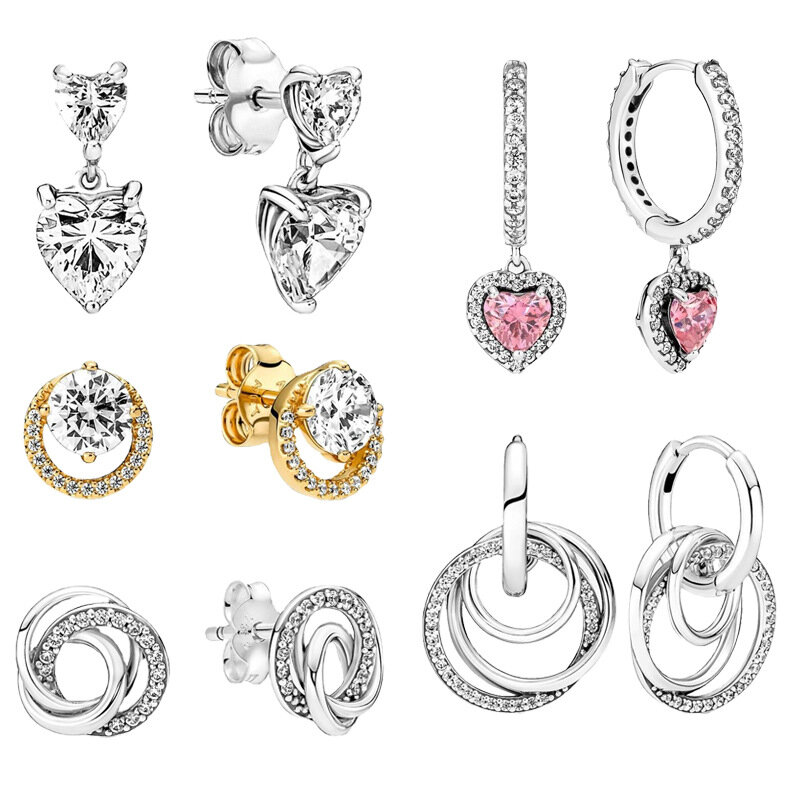 Boucles d'oreilles pendantes couleur argent pour femmes, bijoux asymétriques en forme de cœur, mignon, cadeau pour petite amie, nouvelle collection 2022