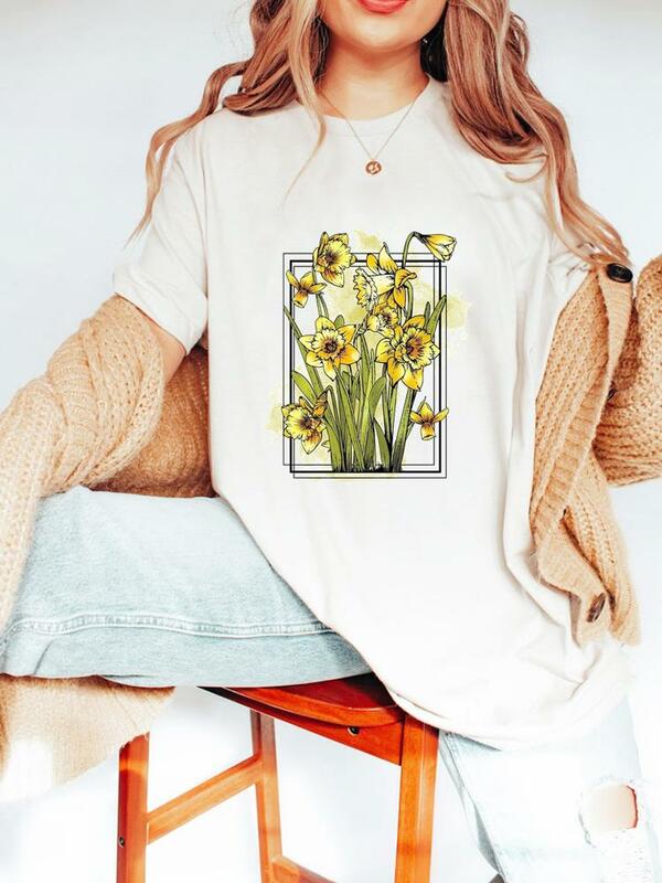 Cavalo amor 90s bonito camiseta feminina roupas de moda feminina manga curta senhora impressão primavera verão gráfico camiseta