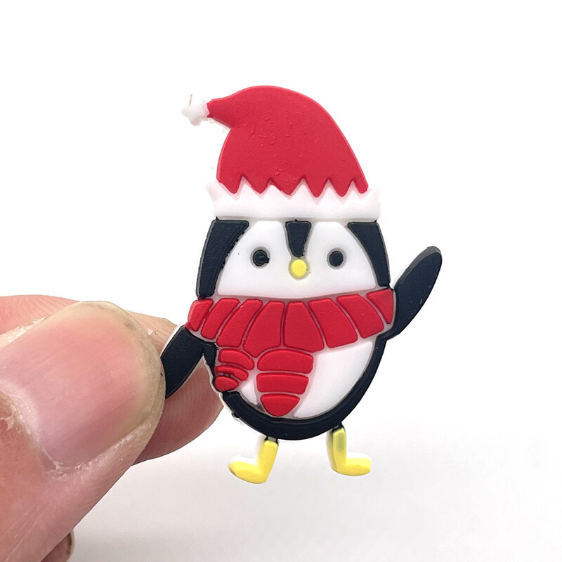 10 Stuks Pvc Kerststijlen Cartoon Schoenen Accessoires Kids Tuin Sandalen Schoen Gesp Decoraties Passen Schattig
