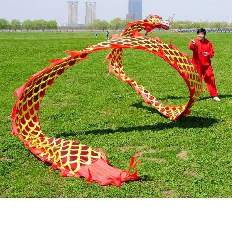 Accessori per la testa di drago cinese in plastica per la Performance tradizionale dei giocattoli per il Fitness del puntello di danza quadrata