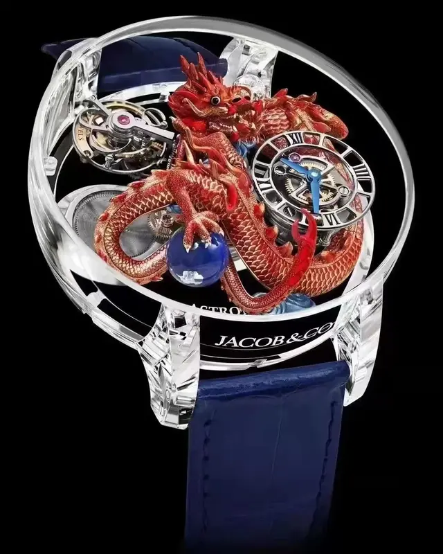 Reloj de pulsera mecánico de dragón asiático de volante Celestial de gama alta, edición limitada, reloj superior de moda