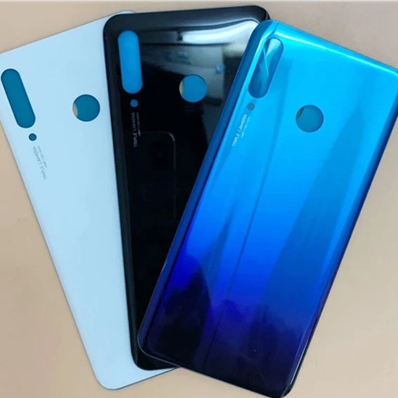 For Huawei P30 Lite Battery Back Cover Rear Door 3D Glass Panel Housing Case Adhesive +Camera Lens Replace