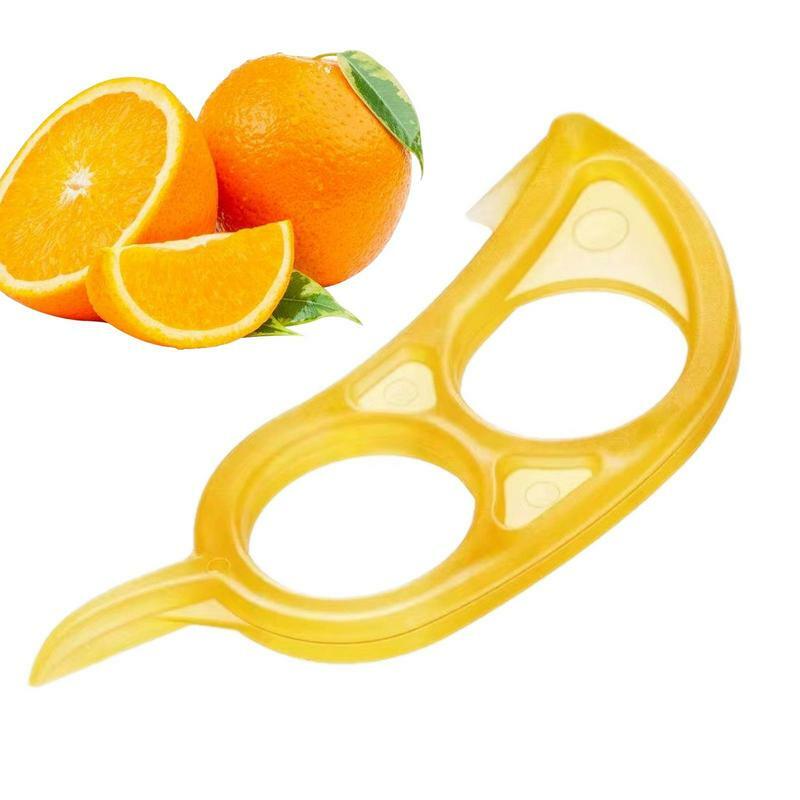 オレンジのブドウとレモンの皮むき器,フルーツピーラー,ダブルホールリング,便利なキッチンスライサー,実用的,1個