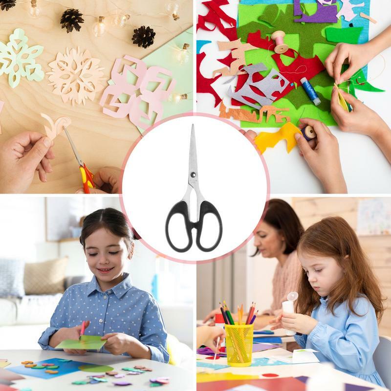 School Scissors Portable Aluminum Alloy Kids Scissors Multifunctional Ergonomic Comfortable DIY Supplies Child Scissors For Art