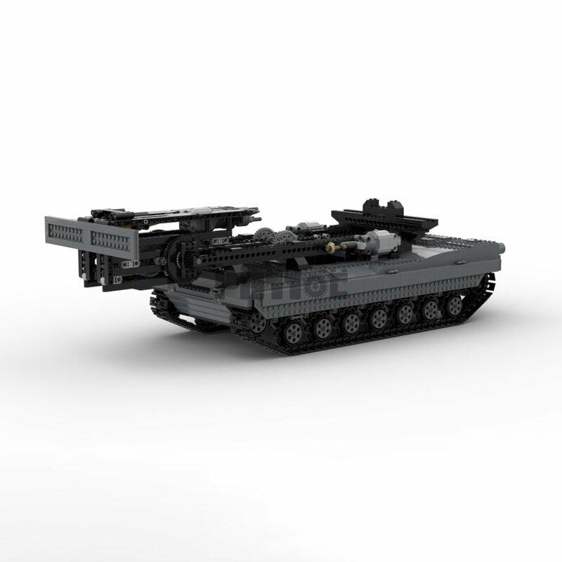 Moc-29526 M1 Abrams tank with 1.2m bridge 3086pcs electronic drawing splicing building blocks