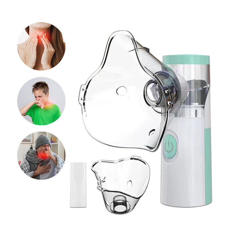 Nebulizador portátil con ultrasonido, atomizador médico, inhalador silencioso, Humidificador, máquina