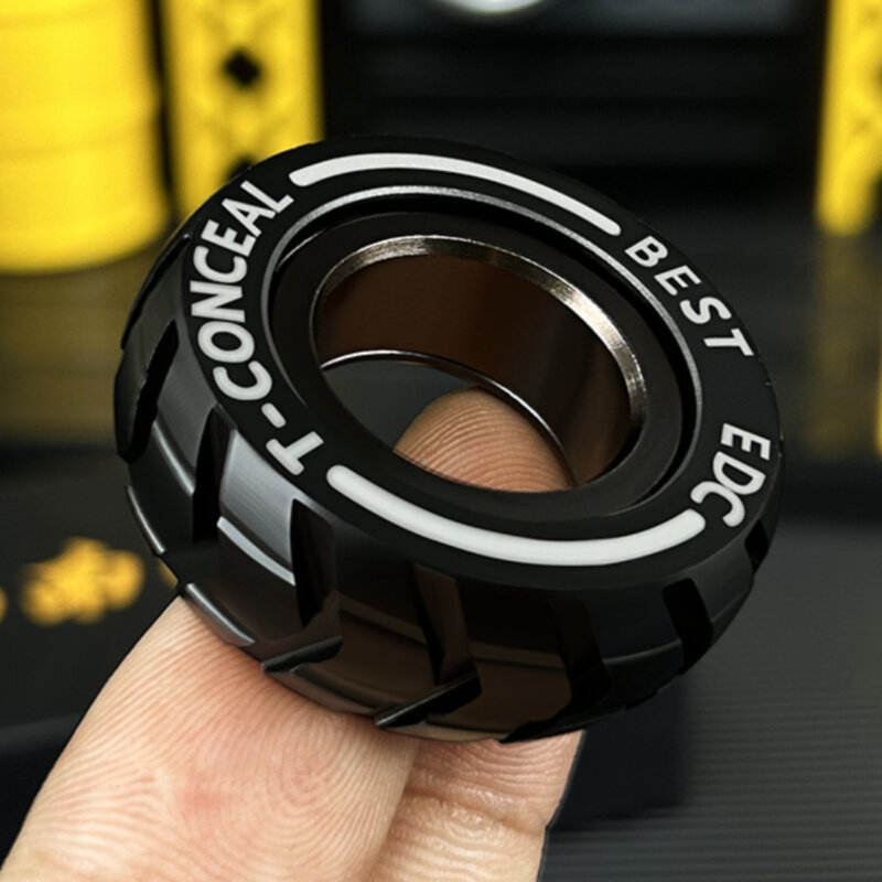 EDC mainan roda bergigi searah dekompresi cincin paragraf canggih pemutar tangan edisi terbatas mesin cincin putar logam
