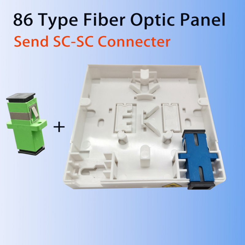 FTTH волоконно-оптическая панель, волоконно-оптическая терминальная распределительная коробка, сетевой кабель, разъем SC, волоконно-оптическая комбинация 86 информационных панелей
