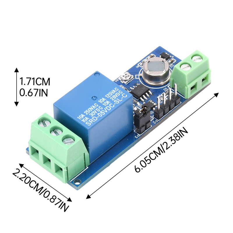 DC 5V Human Body Infrared Induction Relay Module Delay Sensitivity Adjustable Constant Light/intermittent Dual Mode