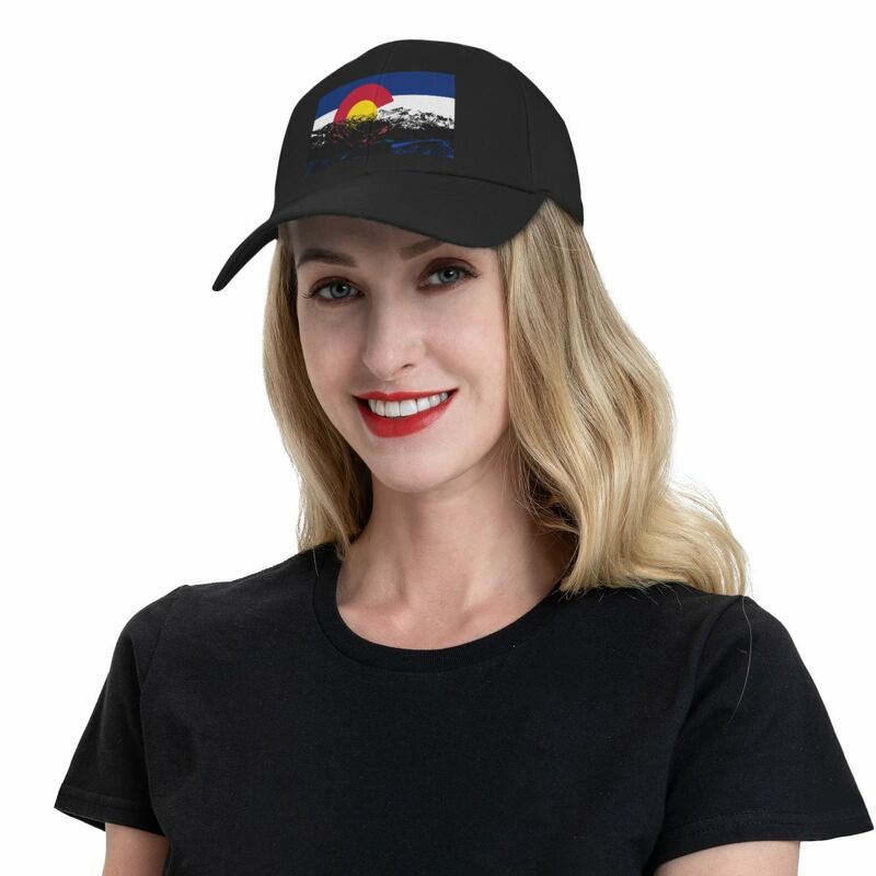 Flaga stanu kolorado z górami czapka z daszkiem śliczna czapka taktyczna wojskowa czapka męska damska