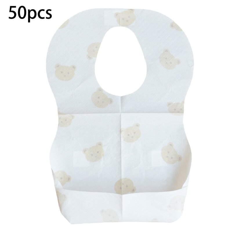 50-pak jednorazowych śliniaków Śliniaki do karmienia niemowląt Śluza Ręcznik dla mobilnych rodziców