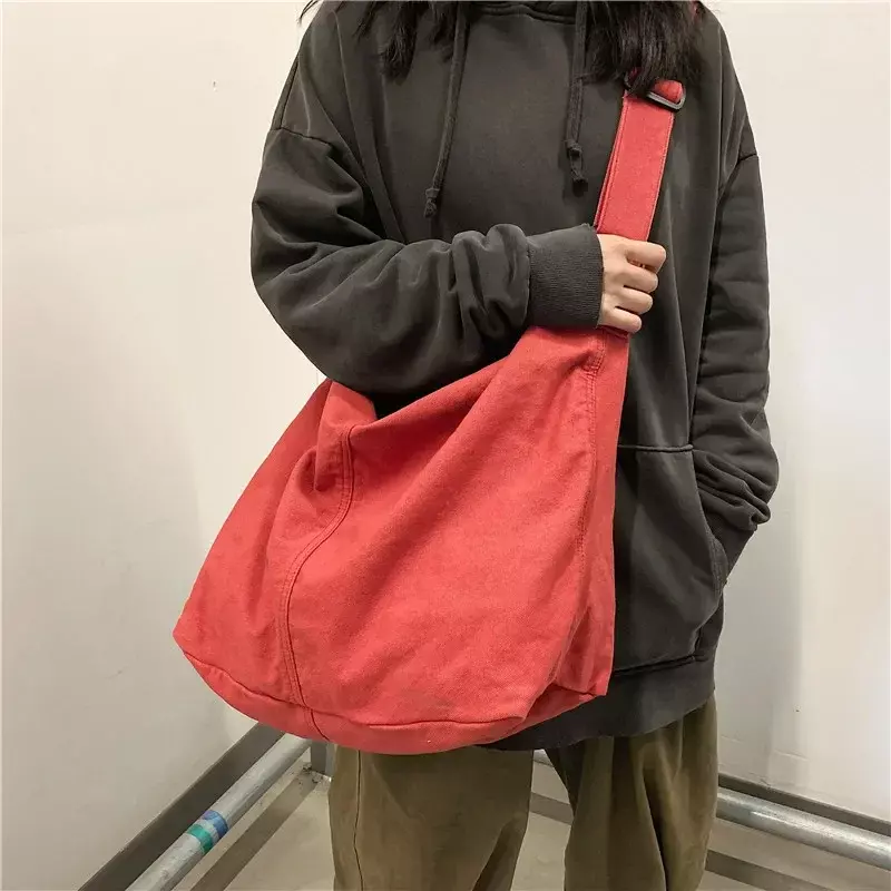 BBA180 borsa a tracolla da donna grandi borse a tracolla in tela per donna 2023 panno di cotone moda donna coreana