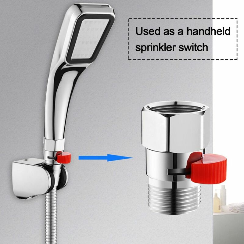 Bath Water Tap Accessory Water Shut-Off Brass Junction Diverter Valve Shut-off Angle Valve Water Flow Control Valve