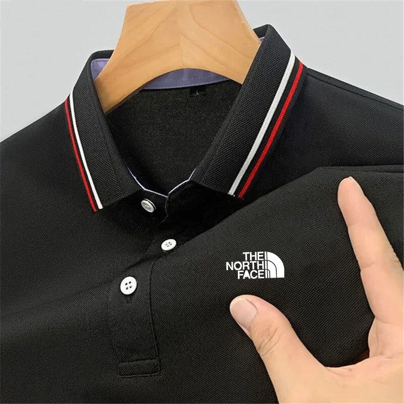 Kaos Polo merek populer atasan trendi olahraga luar ruangan kaus olahraga pria musim semi musim panas