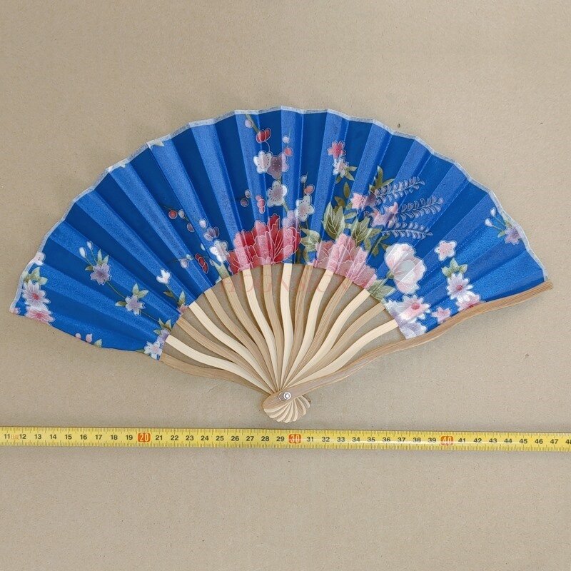 Fine Silk Cloth Folding Fan Female Dragon Gift Single Paragraph Unisex Multicolor Grownups Plastic 2021