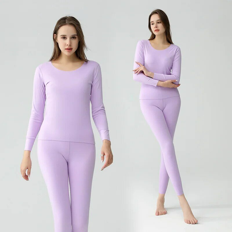 New Winter Thermal Underwear Women Suit manica lunga Thick Second Thermal Female Warm Lingerie Body Shaped Slim Ladies 2 Pcs