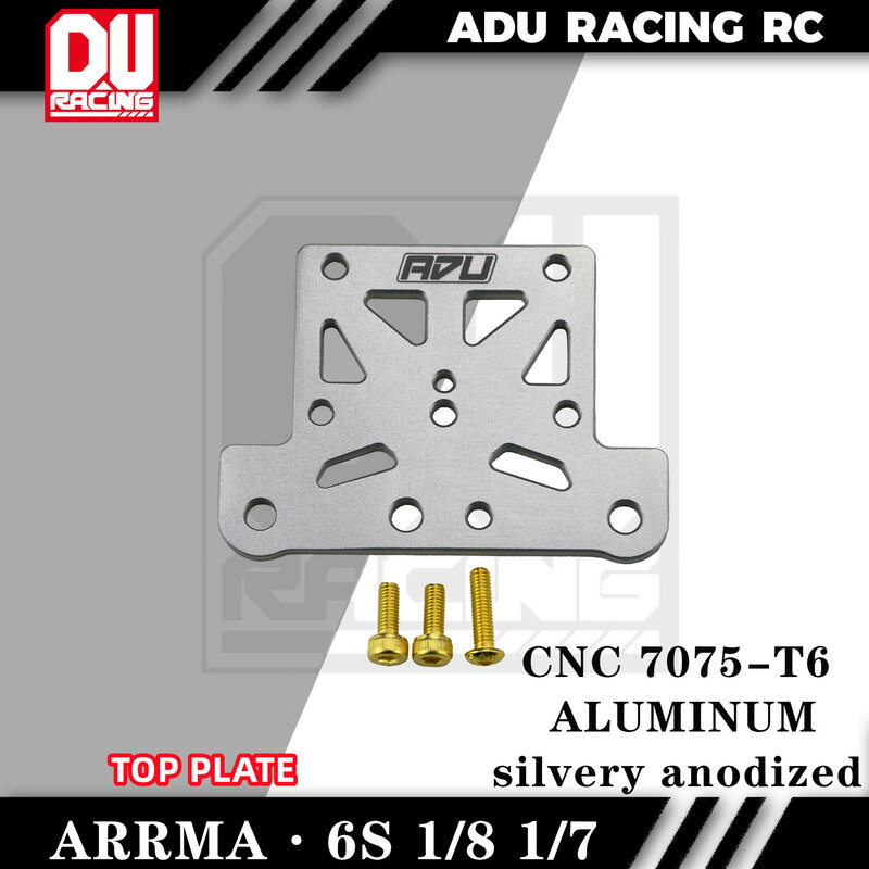 TOP PLATE CNC 7075 T6 ALUMINUM FOR ARRMA 6S 1/8 AND 1/7  EXB