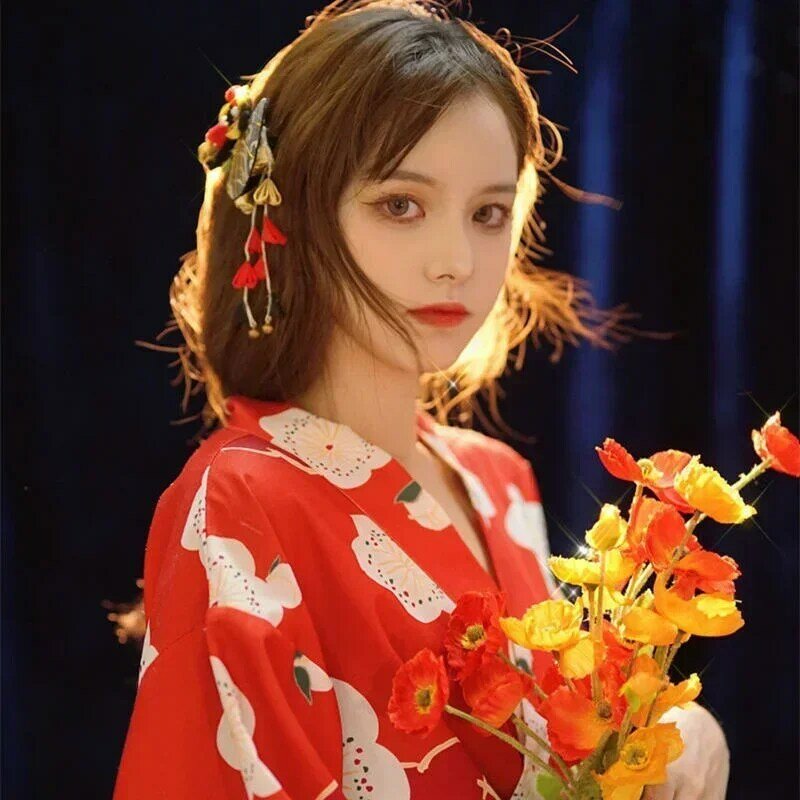 Kimono Japonais pour Femme, Cardigan, Chemise Cosplay, Blouse, Vêtements de Photographie, Plage, Été, 2023